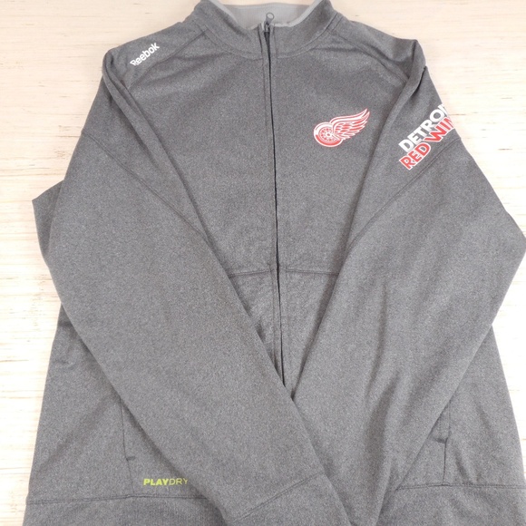 Vintage Reebok NHL Center Ice Detroit Red Wings Jacket Men’s Large Pre-Adidas - Picture 1 of 4